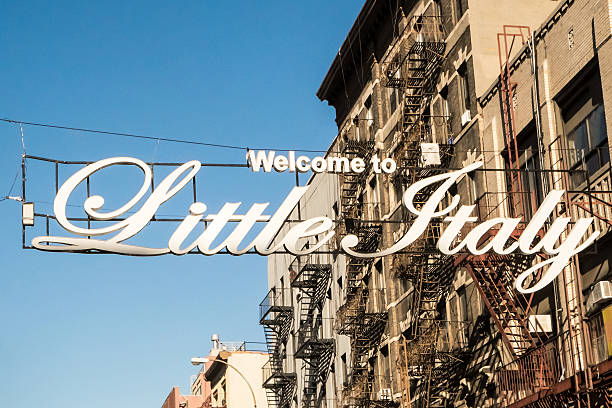 Welcome to Little Italy Sign in New York City